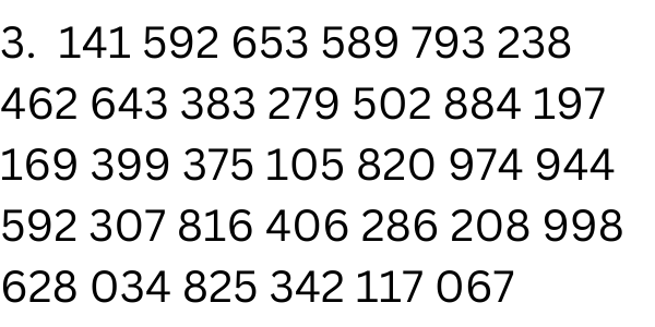 100 digits of pi